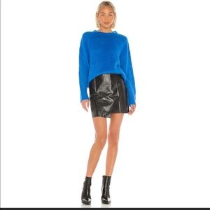 J.O.A. Snake Textured Vegan Mini Skirt